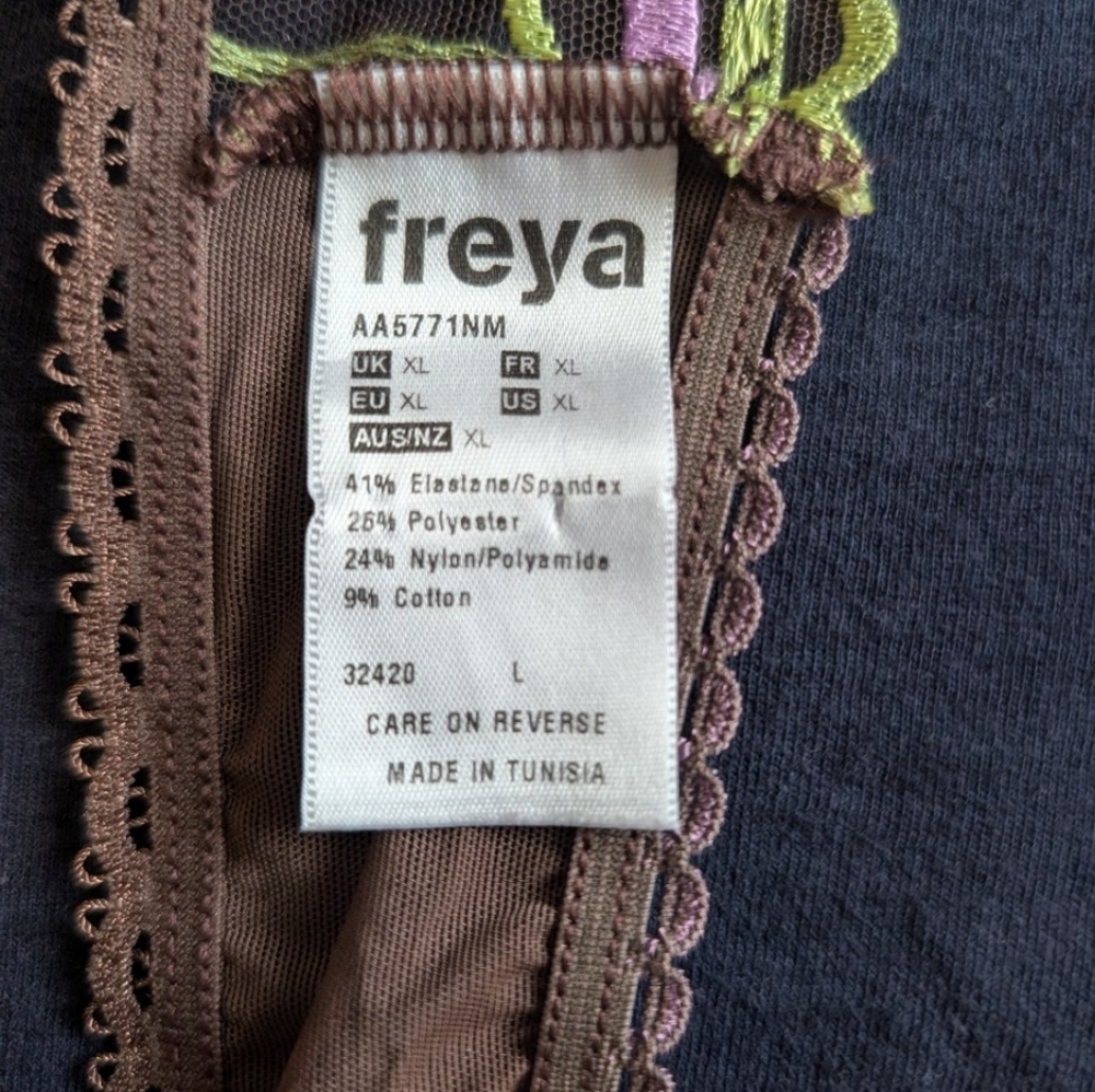Freya Brown Lingerie with Lace Accents